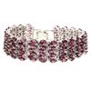 Image 1 : Natural Unheated Rhodolite Garnet 200 Cts Bracelet