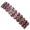 Image 2 : Natural Unheated Rhodolite Garnet 200 Cts Bracelet