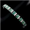 Image 1 : Natural 4x3mm Top Rich Green Emerald Bracelet