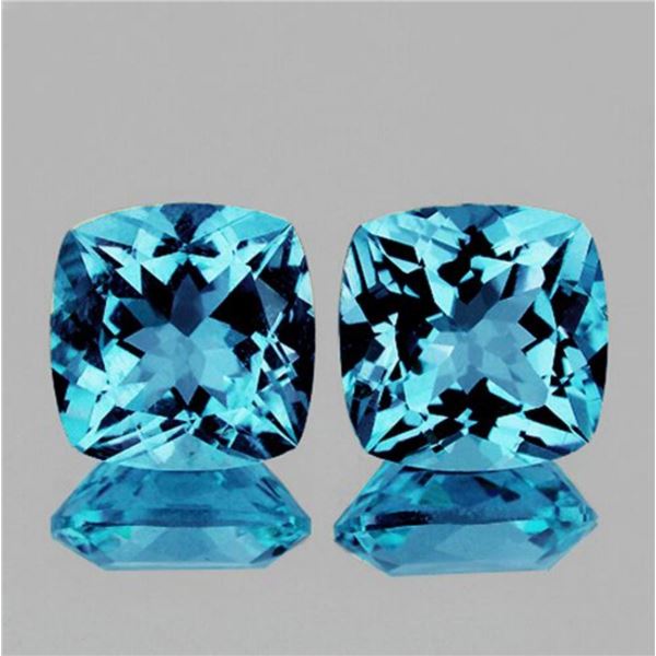 Natural AAA Sky Blue Topaz Pair{Flawless-VVS1}