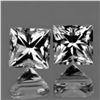 Image 1 : Natural White Sapphire Pair{Flawless-VVS1}