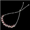 Image 2 : Natural Oval Oval Red Ruby Bracelet