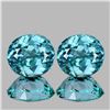 Image 1 : Natural AAA Seafoam Blue Zircon Pair 5.00 Cts - FL