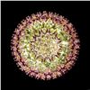 Image 1 : Natural Peridot, Rhodolite Garnet & Sapphire Ring