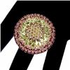 Image 3 : Natural Peridot, Rhodolite Garnet & Sapphire Ring