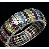 Image 2 : Natural Rhodolite Garnet & Multi Gems 300 Cts Bangle