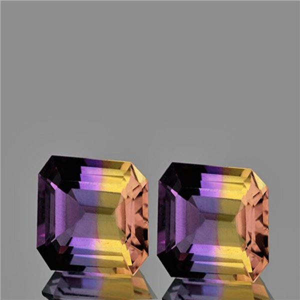 Natural Bolivia Ametrine Pair 20.76 Cts {Flawless-VVS1}