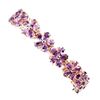 Image 1 : Natural Intense Purple Amethyst Flower 92 Ct Bracelet