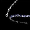 Image 3 : Natural Oval 6x4 mm  Blue Violet Tanzanite Bracelet