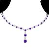 Image 1 : Natural Stunning Brazil Amethyst Necklace - Untreated