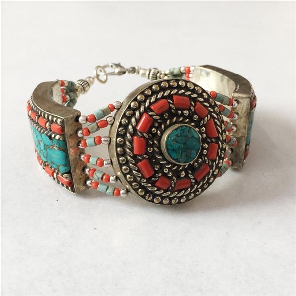 Tibet Hand Made Turquoise Bracelet