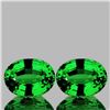 Image 1 : Natural Chrome Green Tsavorite Garnet Pair {Flawless}