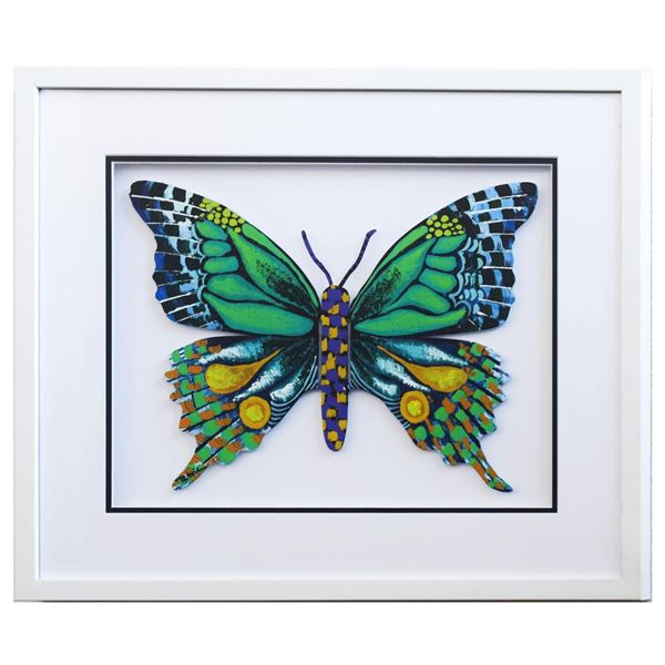 Patricia Govezensky- Original Painting on Laser Cut Steel "Butterfly CCXXI"