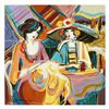 Image 1 : Isaac Maimon, "Girl Moments" Original Acrylic Painting, Hand Signed with Certificate of Authenticity