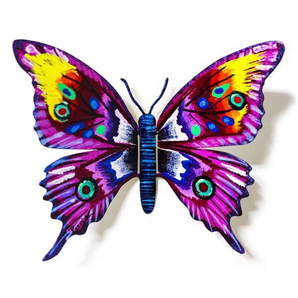 Patricia Govezensky- Original Painting on Cutout Steel "Butterfly CL"