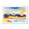 Image 1 : Moshe Leider, Original Watercolor Painting, Hand Signed with Letter of Authenticity.