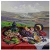 Image 1 : Florin, "Fall Harvest" Original Oil Painting on Canvas, Hand Signed with Letter of Authenticity.