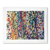 Image 1 : Wyland, "Abstract 49" Framed Original Watercolor Painting, Hand Signed with Letter of Authenticity.