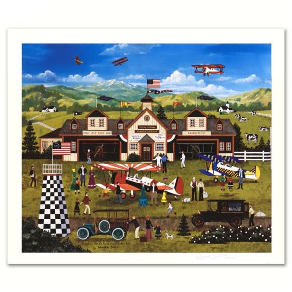 Jane Wooster Scott,  Franklin Field's First Annual Air Fair  Hand Signed Limited Edition Lithograph 