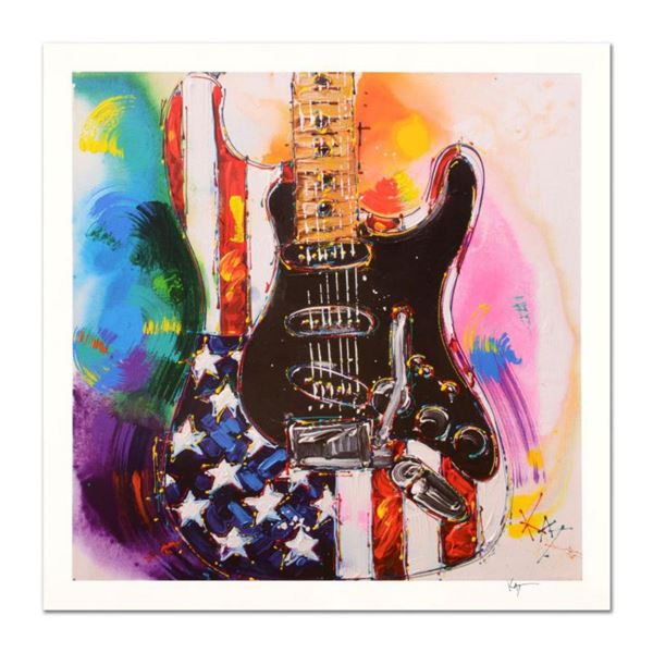 KAT, "American Stratocaster" Limited Edition Lithograph, Numbered and Hand Signed with Certificate o