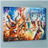 Image 3 : Leonid Afremov (1955-2019) "Bottle Jazz II" Limited Edition Giclee on Canvas, Numbered and Signed. T