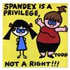 Image 1 : Todd Goldman, "Spandex" Hand Signed Original Painting on Canvas with Letter of Authenticity.