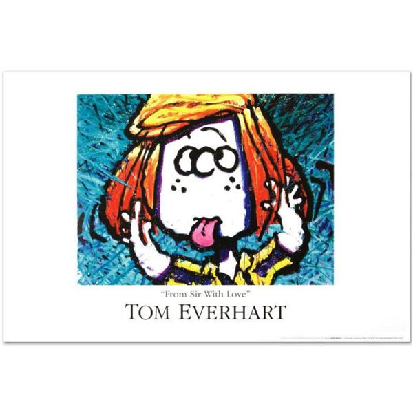  From Sir With Love  Fine Art Poster by Renowned Charles Schulz Protege Tom Everhart.