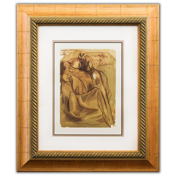 Salvador Dali- Original Color Woodcut on B.F.K. Rives Paper "Purgatory 30"