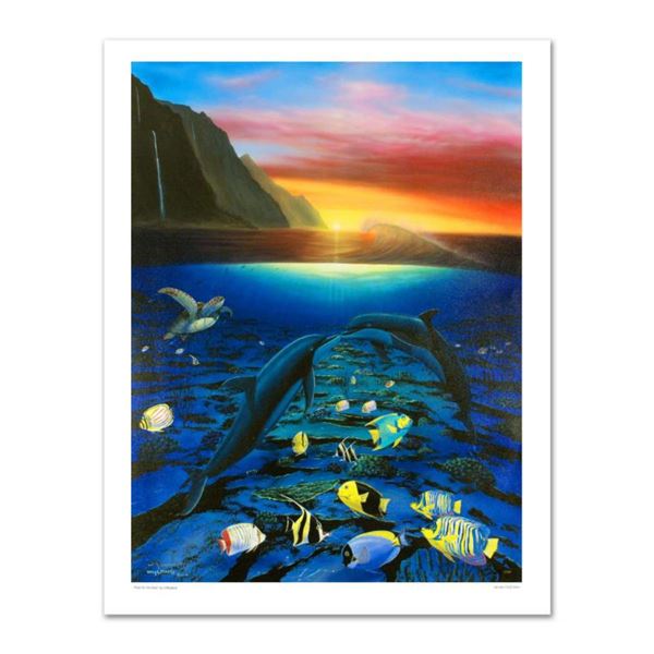 "Kiss for the Sea" Limited Edition Giclee on Canvas (30" x 40") by Renowned Artist Wyland, Numbered 