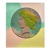 Image 1 : Steve Kaufman (1960-2010) "1922 Liberty Peace Dollar" Hand Signed and Numbered Limited Edition Hand 