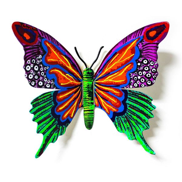 Patricia Govezensky- Original Painting on Cutout Steel "Butterfly CXVI"