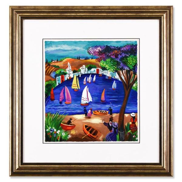 Shlomo Alter, "Near the Lake" Framed Limited Edition Serigraph, HC Numbered 50/50 and Hand Signed wi