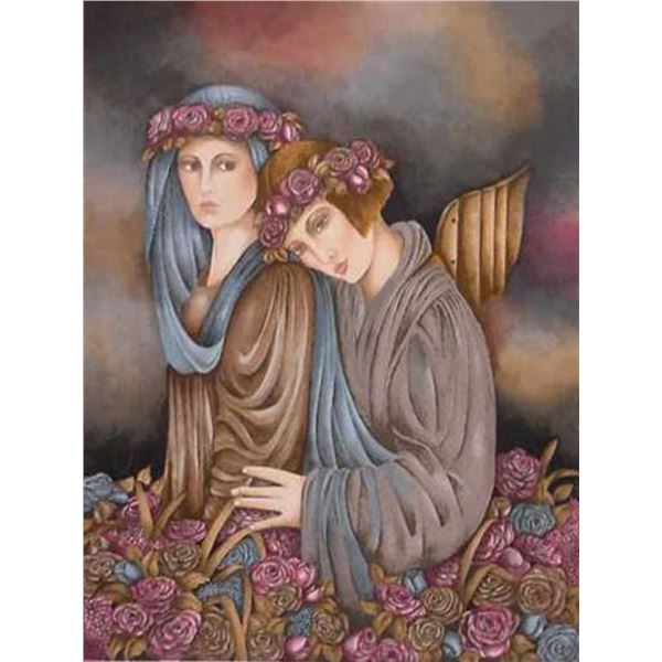 Haya Ran- Original Serigraph "Rose Garden Dream"