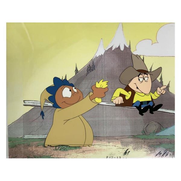 Original Production Cel from the Animated Classic, "The Pink Panther", with Letter of Authenticity.