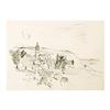 Image 1 : Wayne Ensrud "Chiroubles in Beajuolais, France" Pencil Original Artwork; Hand Signed; COA