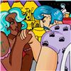 Image 2 : Rina Maimon, "Arm Wrestling" Original Acrylic Painting on Canvas; Hand Signed and with COA