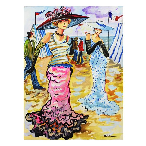 Patricia Govezensky- Original Watercolor "French Party"