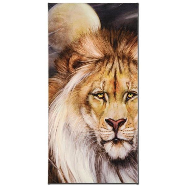 "Leo Moon" Limited Edition Giclee on Canvas by Martin Katon, Numbered and Hand Signed. This piece co
