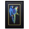 Image 1 : Patricia Govezensky- Original Painting on Laser Cut Steel "Two Parrots XII"