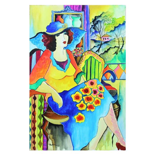Patricia Govezensky- Original Watercolor "Emotional Thought"