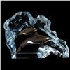Image 1 : Kitty Cantrell, "Orca Wave" Mixed Media Lucite Sculpture with COA.