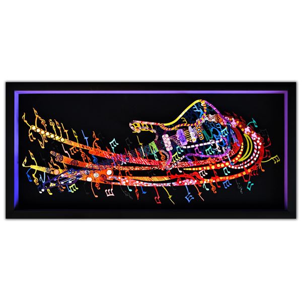 Patricia Govezensky- Original Painting on Cutout Steel "Rock 'N' Roll"