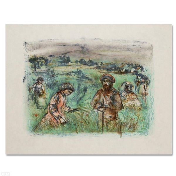 "Fields Near Chartres" Limited Edition Lithograph by Edna Hibel (1917-2014), Numbered and Hand Signe