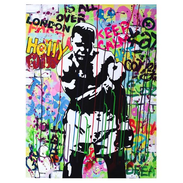 Nastya Rovenskaya- Mixed Media "Muhammad Ali"