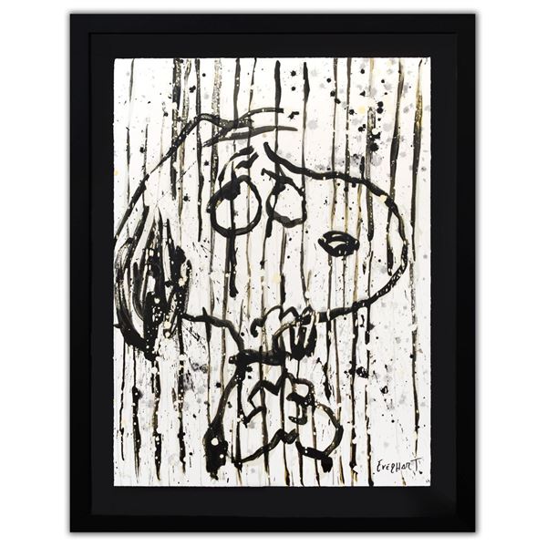 Tom Everhart- Hand Pulled Original Lithograph "Dancing in the Rain"
