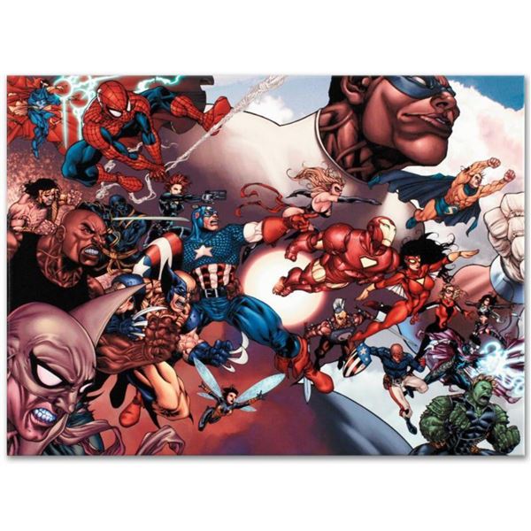 Marvel Comics "What If? Civil War #1" Numbered Limited Edition Giclee on Canvas by Harvey Tolibao wi