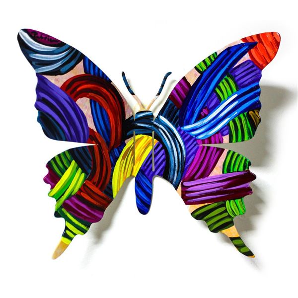 Patricia Govezensky- Original Painting on Cutout Steel "Butterfly CX"