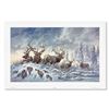 Image 1 : Larry Fanning, "Solstice Rendezvous (Elk)" Hand Signed Limited Edition Lithograph with letter of aut