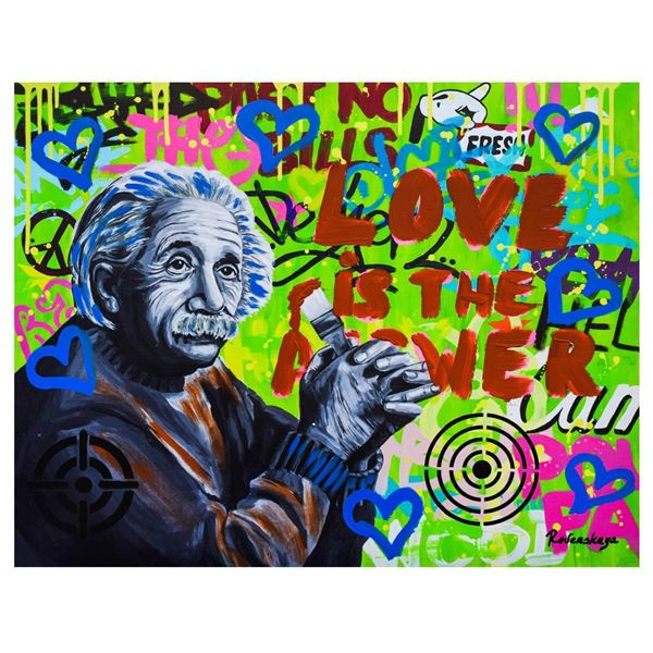 Nastya Rovenskaya- Mixed Media "Love is the Answer"