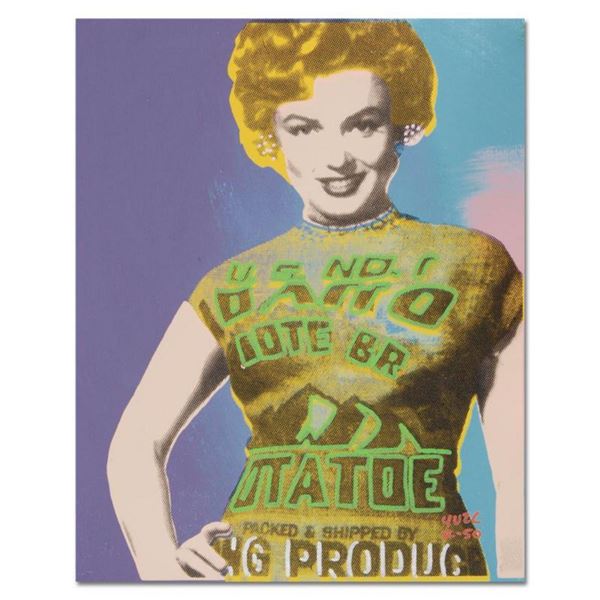 Ringo, "See My Potato Sack" One-of-a-Kind Hand-Pulled Silkscreen and Mixed Media Painting on Canvas,